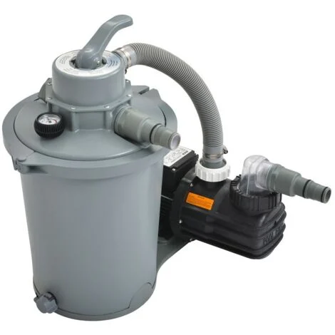 Pompa Filtro Sabbia 6800 lt/ora Mantenimento Pulizia Depurazione Acqua Piscina