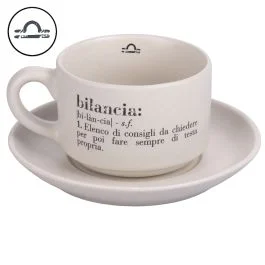 Tazzina caffè con piattino 90 ml, Victionary Bilancia