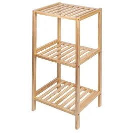 Mobiletto bagno 3 ripiani in legno di Pino, Sìordine