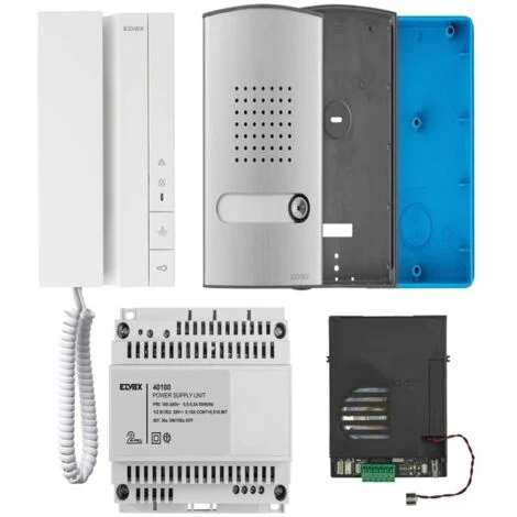Kit Citofonico Monofamiliare Vimar Elvox Voxie + Targa 2 Fili Plus K40540.E
