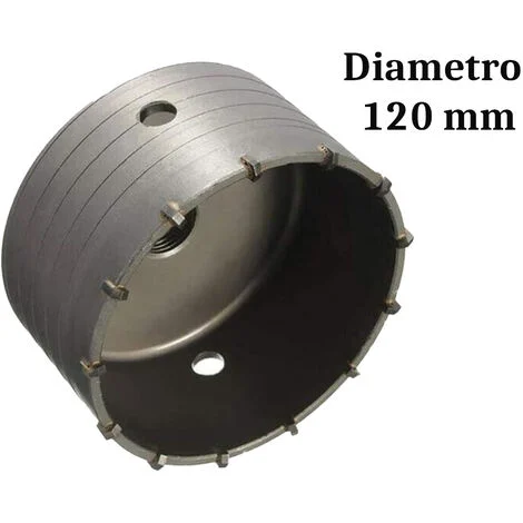 Fresa a Tazza 120mm Per Muro Corona Carotatrice Fresa da Trapano Foro 20mm 02129