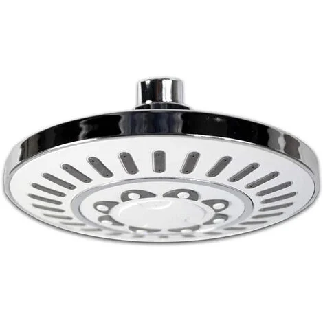 Soffione per doccia da bagno rotondo 15 cm in abs doccetta con filtro anticalcare alta pressione cromato 69288