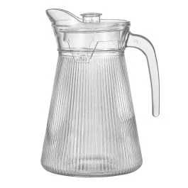Caraffa 1,620 L in vetro con coperchio, Sibilla