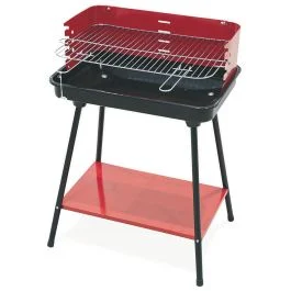 Barbecue rosso rettangolare 58x38xh.82 cm, BestBQ