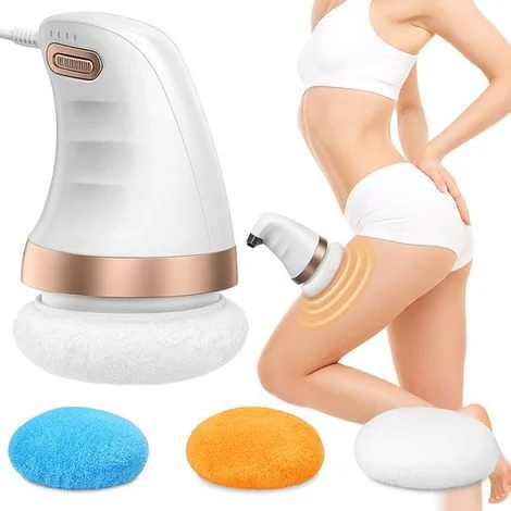 Dispositivo di massaggio elettrico per cellulite e lipedema – 3 accessori – Ergonomico e regolabile – Rassoda la pelle e brucia i grassi