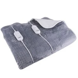 Termocoperta matrimoniale 140x160 cm basso consumo 2x60 W, grigio, Pisola