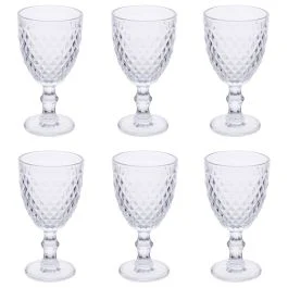 Set 6 calici vino 340 ml in vetro, Madame