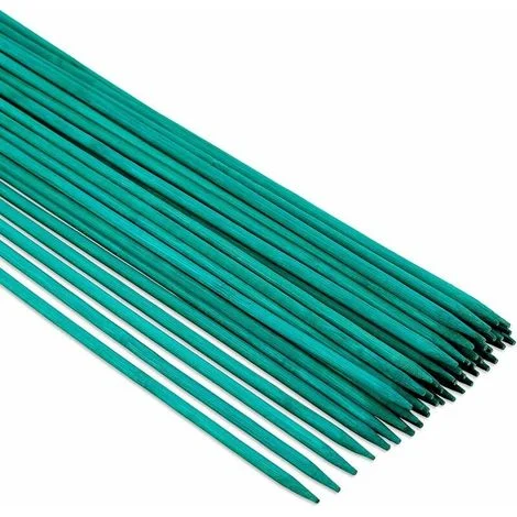 50 bastoncini di supporto per piante verdi da 30 cm, per fiori con 50 fascette da giardino