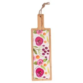 Tagliere in ceramica e bambù 41,5x12,5 cm, New Acquerello