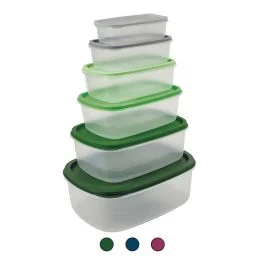 Set 6 contenitori salva freschezza impilabili,  SìChef