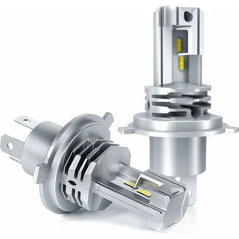 [MAI UTILIZZATO]Lampadina LED H4 INHHUB, bianco 6500K per kit di conversione fari abbaglianti/anabbaglianti per auto da 12V-24V. (2 pezzi) - INHHUB