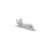 PORCELLANA BIANCA SET 6 APPOGGIA POSATE GATTO