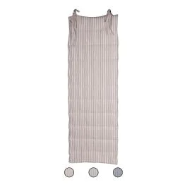 Cuscino imbottito per lettino prendisole in policotone 60x180 cm, design righe, Esté
