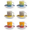 EGAN SET 6 TAZZE CAFFE CON PIATTINO LE CASETTE