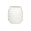 FONTEBASSO VASO OVALE BIANCO ZIMBABWE