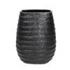 FONTEBASSO VASO OVAL NERO ZIMBABWE