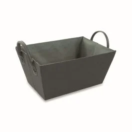 Grigio Cesta rettangolare 30x20x14 cm
