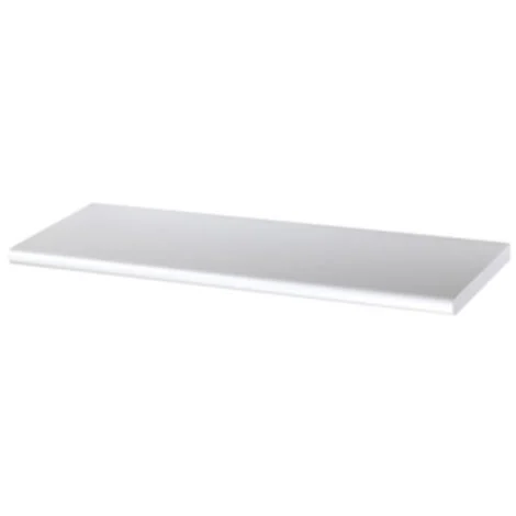 4 pz mensola bianca rettangolare ripiano in legno mensole 60x25x2,5 cm