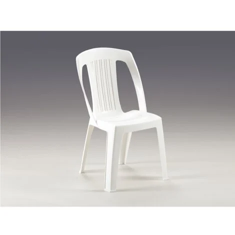 SEDIA RAIATEA BIANCA 53X53XH87CM