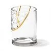 SELETTI BICCHIERE IN VETRO DECORO N2 KINTSUGI