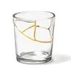 SELETTI BICCHIERE IN VETRO DECORO N3 KINTSUGI
