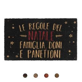 Zerbino ingresso 70x40 cm in cocco e pvc, XMas