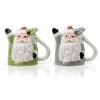 EVVIVA SET 2 TAZZE CAFFE' UPSIDE DOWN BABBO NATALE CON VISCHIO