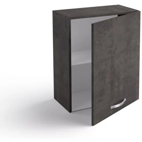 Pensile cucina 60x33x72 cm in legno color lava con un’anta - Massa