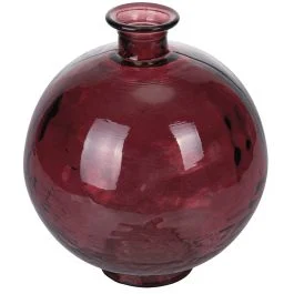 Vaso arredo vinaccia in vetro riciclato h. 27 cm, Opera Sibilla