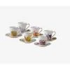 ROYAL COPENHAGEN FLORA SET 6 TAZZE CAFFE'
