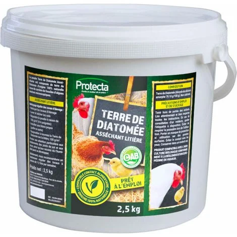 Terra di Diatomite Barriera Minerale e Asciugante - 133300 - 2,5 kg - Protecta