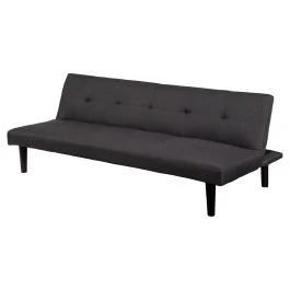 Divano letto 2 posti, 166x77x65,5 cm, grigio, Sibilla
