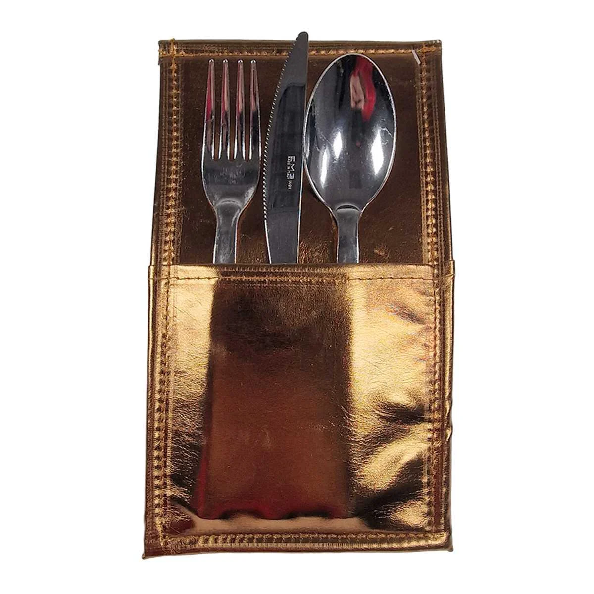 Porta Posate Metallic Oro Antico cm.13x24