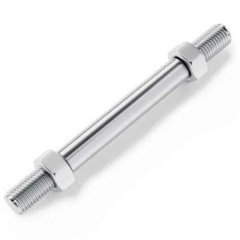 Asse di collegamento standard per carriola 160 x 20 mm, mozzo 120 mm, Perno passante