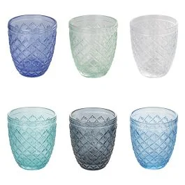 Set 6 bicchieri acqua 325 ml in pasta di vetro, Castle Ocean