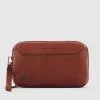 PIQUADRO POCHETTE A DUE SCOMPARTI BLACK SQUARE