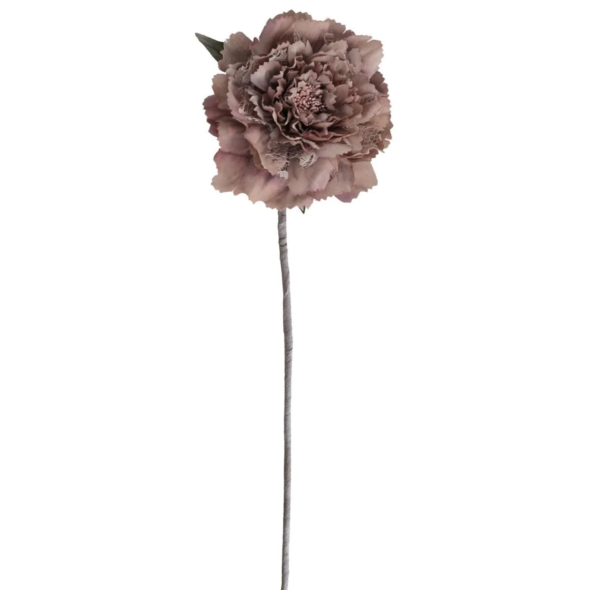 Fiore in Tessuto Rosa Scuro cm.14xh47