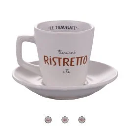 Set tazzina con piattino 100 ml, New Travisate