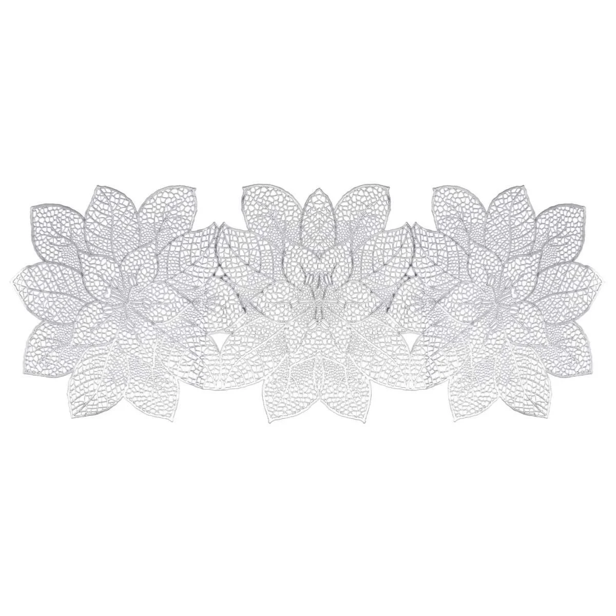 Runner cm.35x91 Fiori Argento Plastica