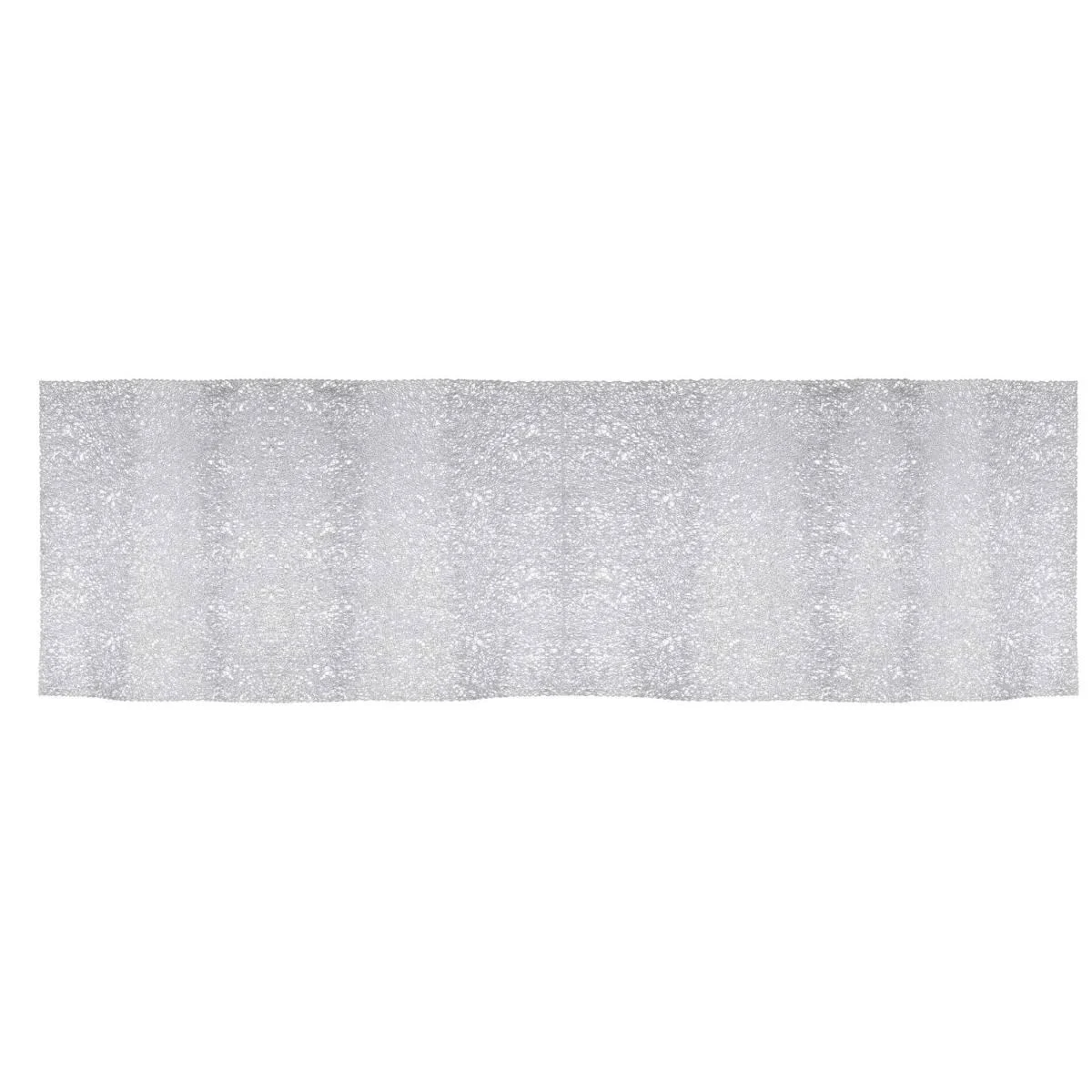 Runner cm.33x155 Rettangolare Argento Plastica