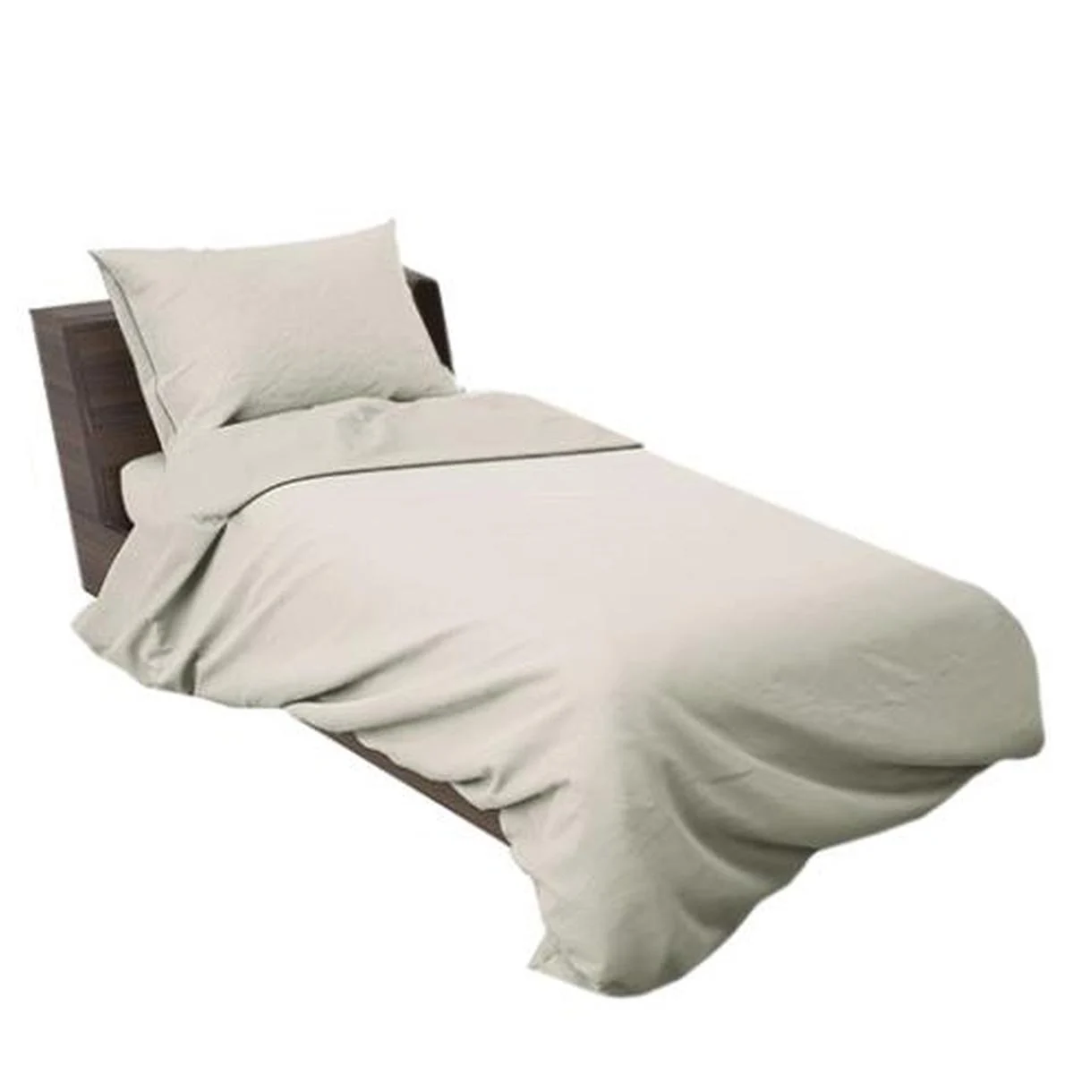 Lenzuola Singole 1 Piazza Beige Set pz.3