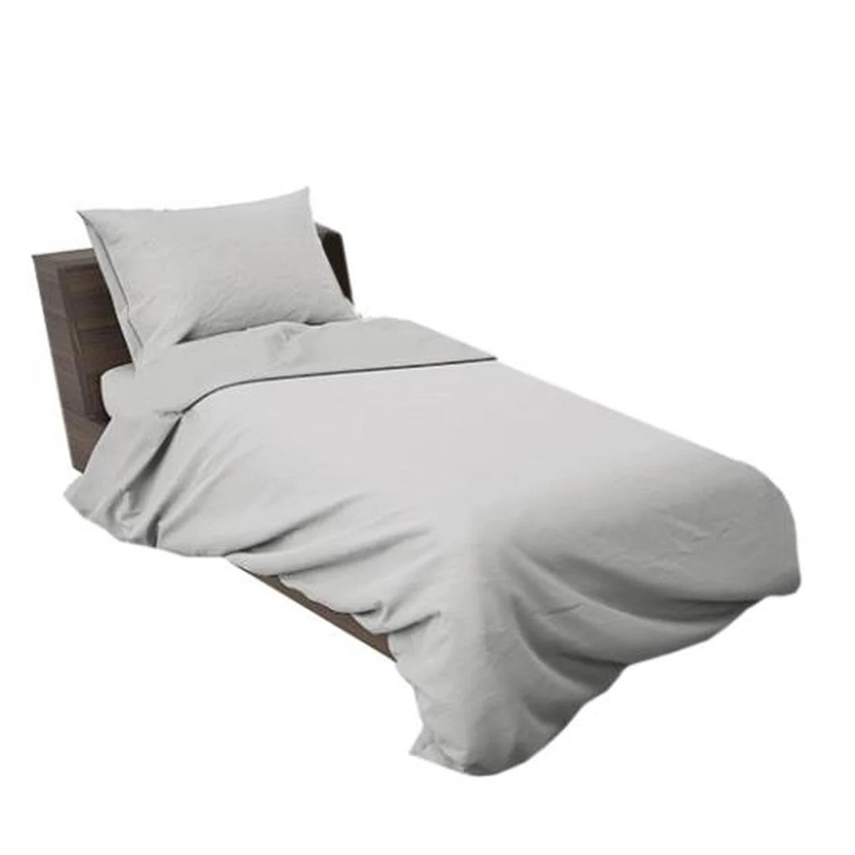 Lenzuola Singole 1 Piazza Grigio Perla Set pz.3
