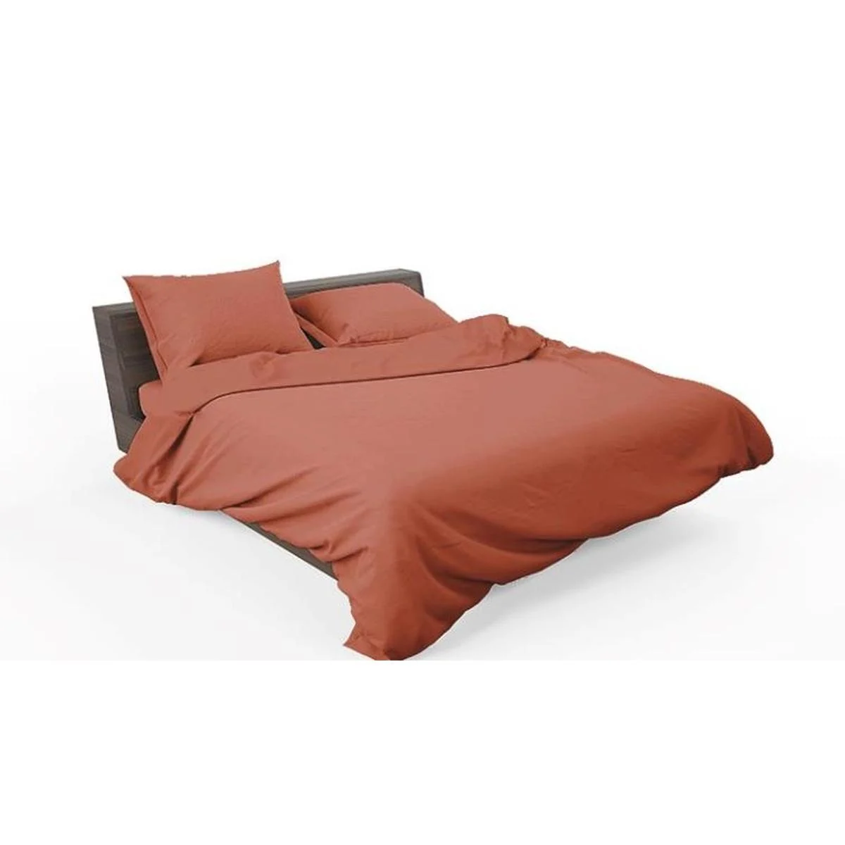 Lenzuola Singole 1 Piazza e Mezza Arancio Ginger Set pz.3