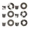 EASY LIFE ART DECO & FLOWERS SET 6 TAZZE ESPRESSO CON PIATTINO