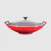 LE CREUSET WOK GHISA CON COPERCHIO