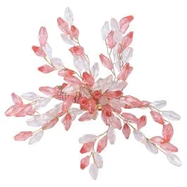 Anello porta tovagliolo, design fiore, colore rosa e silver