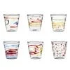 GALBIATI MILANO CARNIVAL SET 6 BICCHIERI LIQUORE