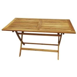 Tavolo rettangolare 140x80x74 cm in acacia, Bali Esté