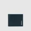 PIQUADRO BLUE SQUARE PORTAFOGLIO UOMO CON PORTAMONETE