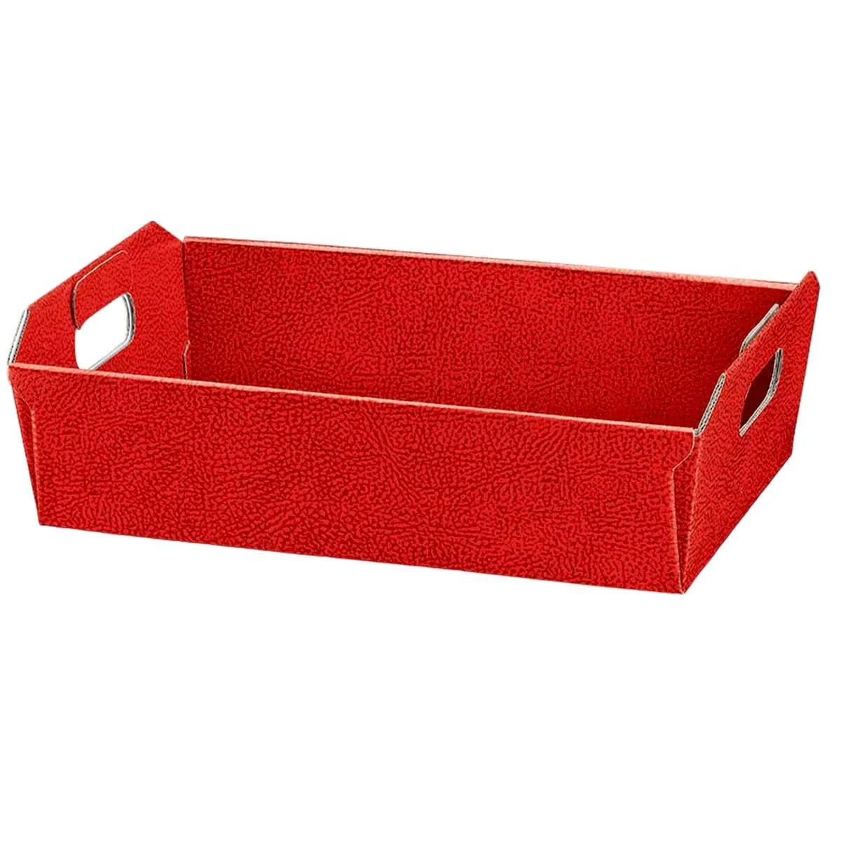 Cesto Natale Cartone Rosso cm.35x26x7